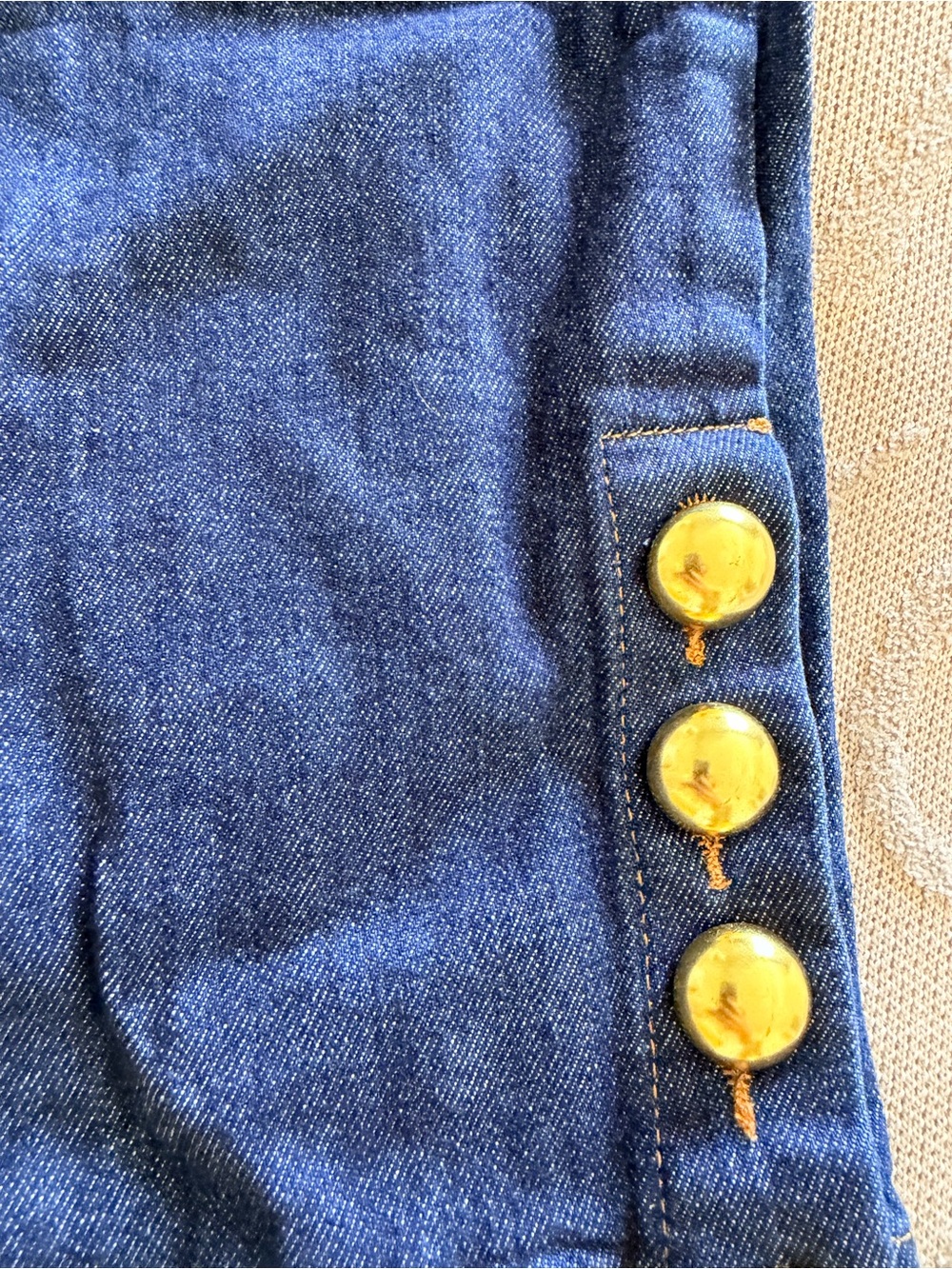 SIMKHAI Hyra Buttoned Vent Cropped Jeans - Picture 4 of 5